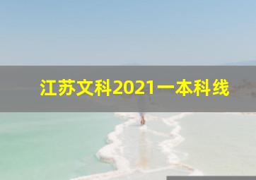 江苏文科2021一本科线