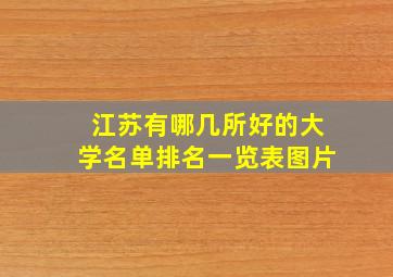 江苏有哪几所好的大学名单排名一览表图片