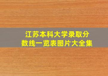 江苏本科大学录取分数线一览表图片大全集