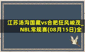 江苏汤沟国藏vs合肥狂风峻茂_NBL常规赛(08月15日)全场录像