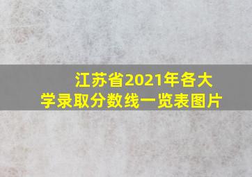 江苏省2021年各大学录取分数线一览表图片