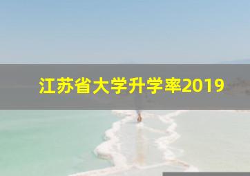 江苏省大学升学率2019