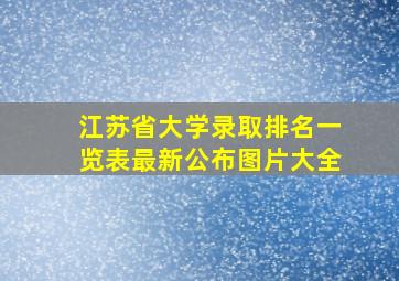 江苏省大学录取排名一览表最新公布图片大全