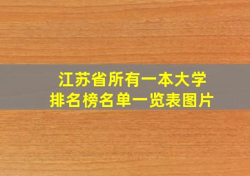 江苏省所有一本大学排名榜名单一览表图片