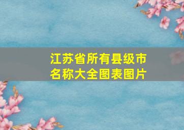 江苏省所有县级市名称大全图表图片