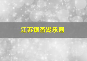 江苏银杏湖乐园