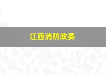 江西消防政委