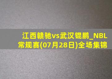 江西赣驰vs武汉锟鹏_NBL常规赛(07月28日)全场集锦