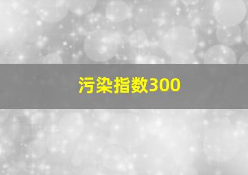 污染指数300