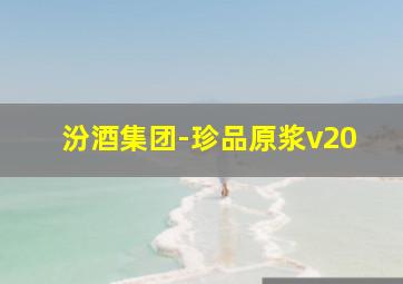 汾酒集团-珍品原浆v20