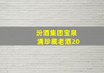 汾酒集团宝泉涌珍藏老酒20