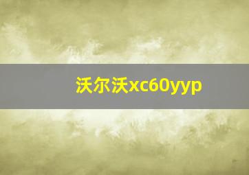 沃尔沃xc60yyp