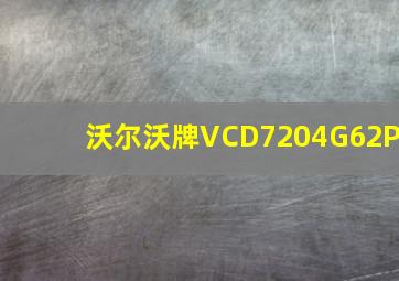 沃尔沃牌VCD7204G62P