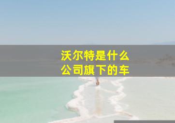 沃尔特是什么公司旗下的车