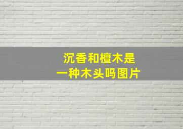 沉香和檀木是一种木头吗图片