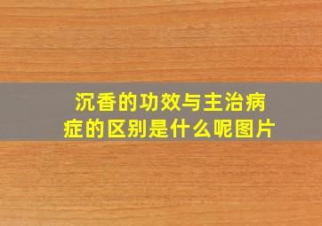 沉香的功效与主治病症的区别是什么呢图片