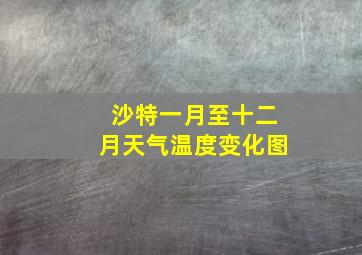 沙特一月至十二月天气温度变化图