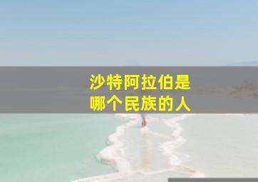 沙特阿拉伯是哪个民族的人