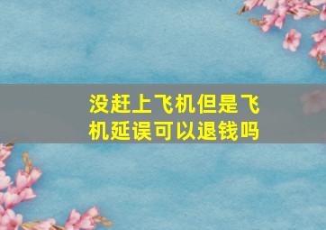 没赶上飞机但是飞机延误可以退钱吗