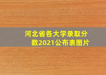 河北省各大学录取分数2021公布表图片