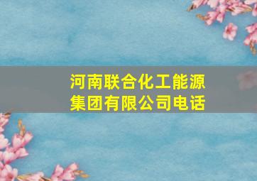 河南联合化工能源集团有限公司电话