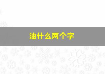 油什么两个字