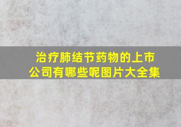 治疗肺结节药物的上市公司有哪些呢图片大全集