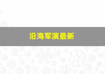 沿海军演最新