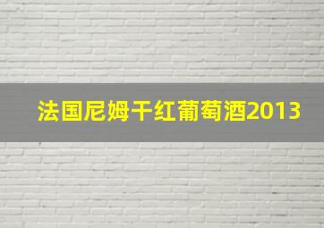 法国尼姆干红葡萄酒2013