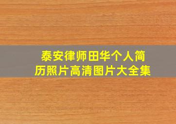 泰安律师田华个人简历照片高清图片大全集