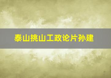 泰山挑山工政论片孙建