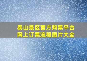 泰山景区官方购票平台网上订票流程图片大全