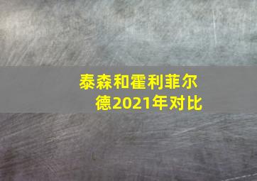 泰森和霍利菲尔德2021年对比