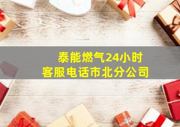 泰能燃气24小时客服电话市北分公司