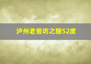 泸州老窖坊之酿52度