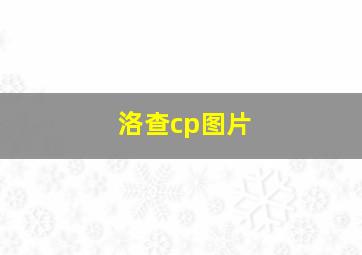 洛查cp图片