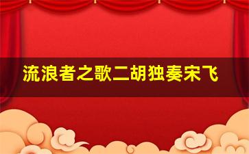 流浪者之歌二胡独奏宋飞