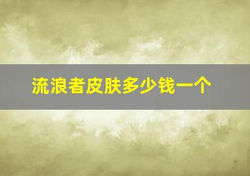 流浪者皮肤多少钱一个