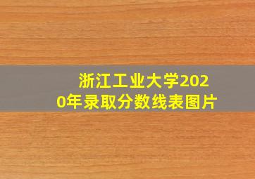 浙江工业大学2020年录取分数线表图片