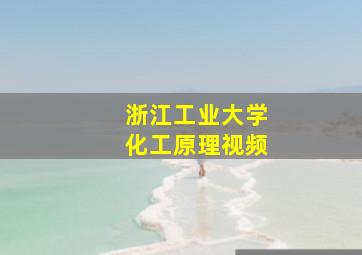 浙江工业大学化工原理视频