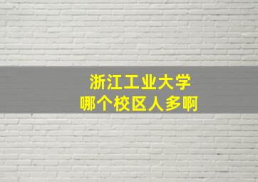 浙江工业大学哪个校区人多啊