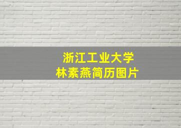 浙江工业大学林素燕简历图片