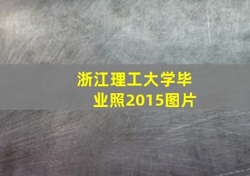 浙江理工大学毕业照2015图片