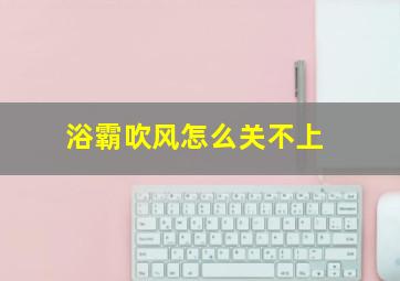 浴霸吹风怎么关不上