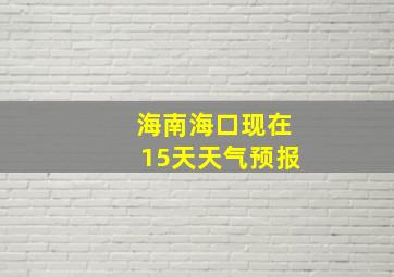 海南海口现在15天天气预报