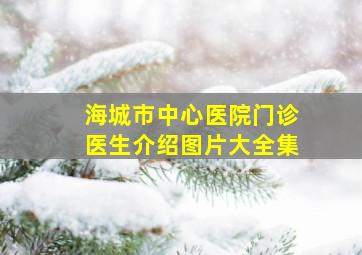 海城市中心医院门诊医生介绍图片大全集