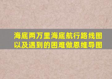 海底两万里海底航行路线图以及遇到的困难做恩维导图