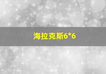 海拉克斯6*6