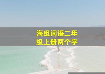 海组词语二年级上册两个字