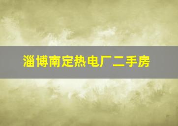 淄博南定热电厂二手房